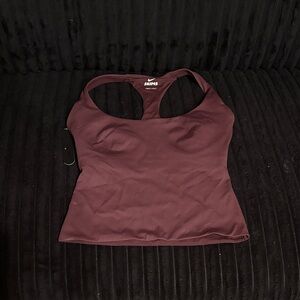 Skims x Nike Matte Racer Back Tank • NWT • Never Worn • S • Currant •